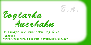 boglarka auerhahn business card